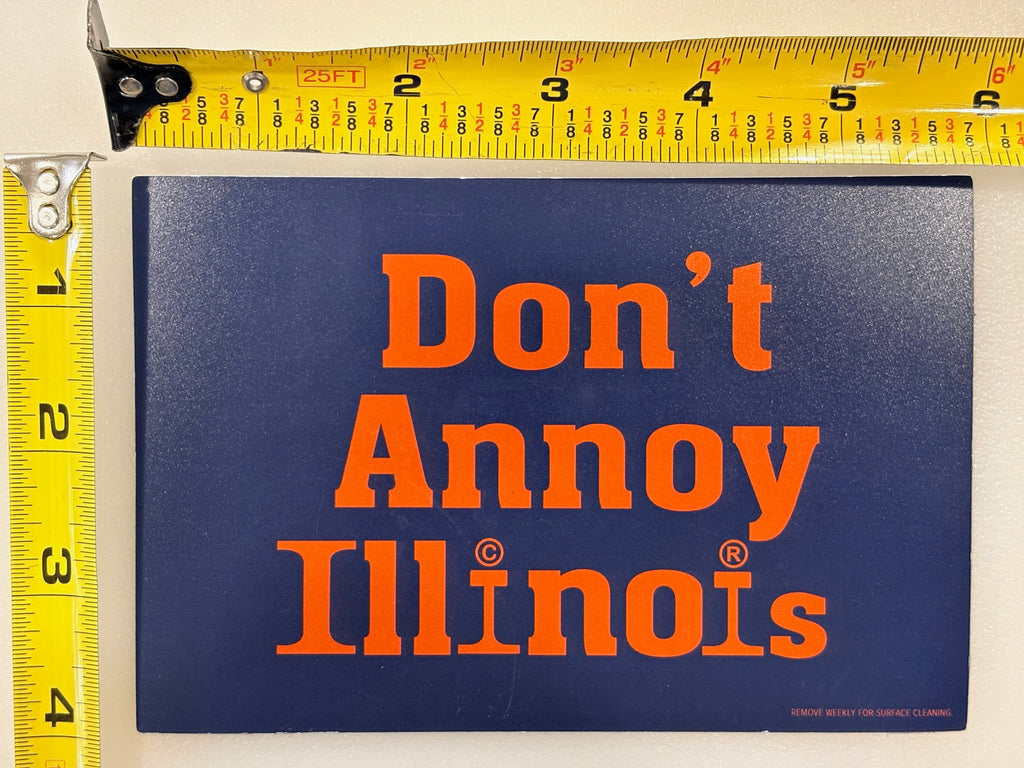 Orange on Navy Large Car Magnet – 4x6