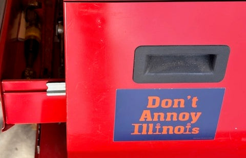 Orange on Navy Large Car Magnet – 4x6