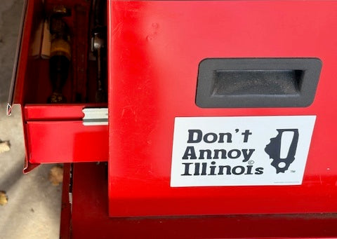 Black on White Large Car Magnet – 4x6