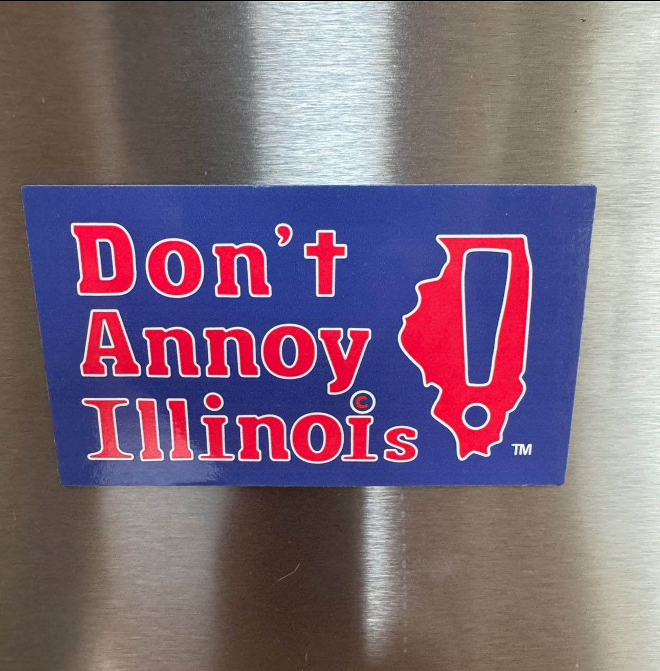 Don’t Annoy Illinois Magnet – Blue & Red