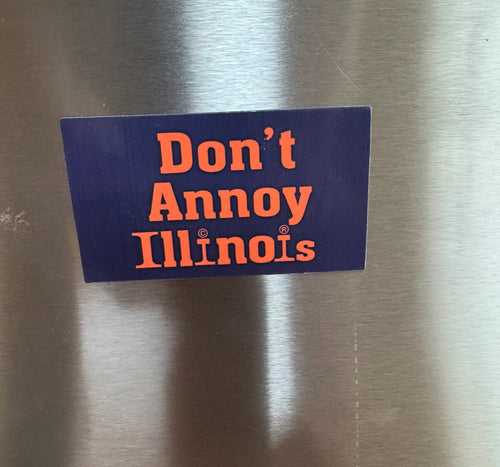 Don’t Annoy Illinois Magnet – Navy & Orange